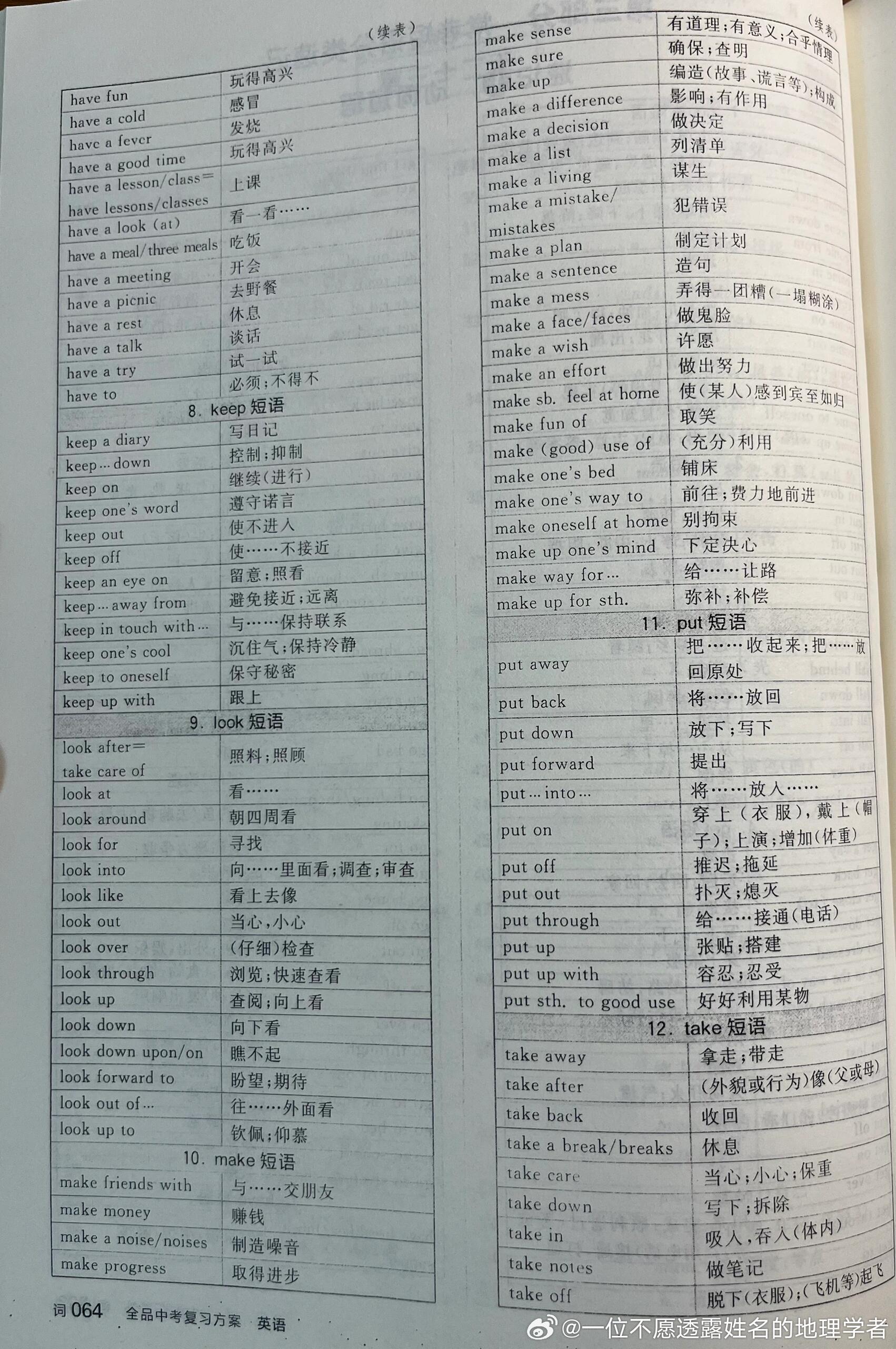 最新中考英语词汇手册，小巷深处的词汇秘籍